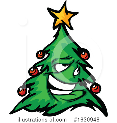Royalty-Free (RF) Christmas Tree Clipart Illustration by Chromaco - Stock Sample #1630948