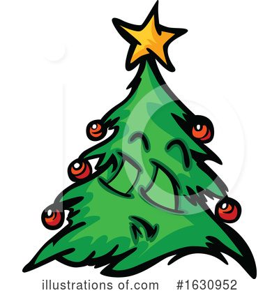 Royalty-Free (RF) Christmas Tree Clipart Illustration by Chromaco - Stock Sample #1630952