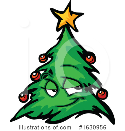 Christmas Tree Clipart #1630956 by Chromaco