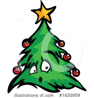 Christmas Tree Clipart #1630959 by Chromaco