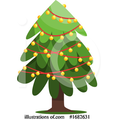 Christmas Tree Clipart #1682631 by Morphart Creations