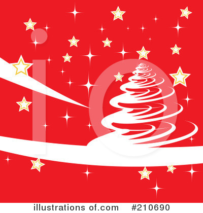 Royalty-Free (RF) Christmas Tree Clipart Illustration by MilsiArt - Stock Sample #210690