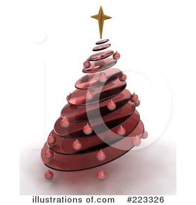 Royalty-Free (RF) Christmas Tree Clipart Illustration by KJ Pargeter - Stock Sample #223326