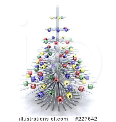 Royalty-Free (RF) Christmas Tree Clipart Illustration by KJ Pargeter - Stock Sample #227642