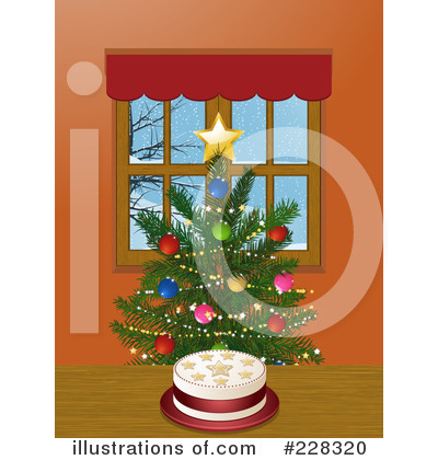 Royalty-Free (RF) Christmas Tree Clipart Illustration by elaineitalia - Stock Sample #228320