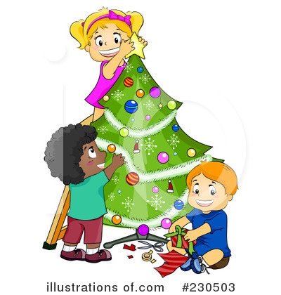 Royalty-Free (RF) Christmas Tree Clipart Illustration by BNP Design Studio - Stock Sample #230503