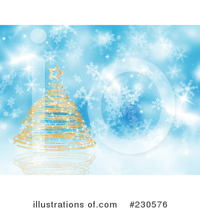 Royalty-Free (RF) Christmas Tree Clipart Illustration by KJ Pargeter - Stock Sample #230576