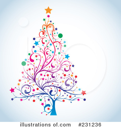 Royalty-Free (RF) Christmas Tree Clipart Illustration by MilsiArt - Stock Sample #231236
