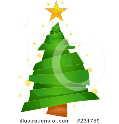 Royalty-Free (RF) Christmas Tree Clipart Illustration by BNP Design Studio - Stock Sample #231759