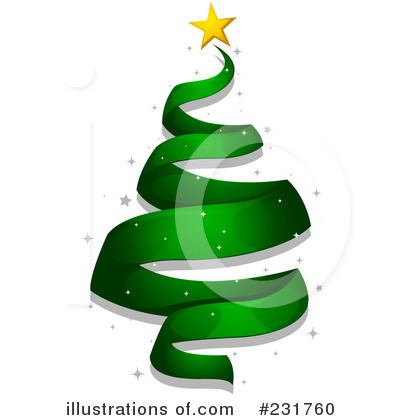 Royalty-Free (RF) Christmas Tree Clipart Illustration by BNP Design Studio - Stock Sample #231760