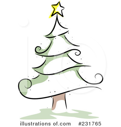 Royalty-Free (RF) Christmas Tree Clipart Illustration by BNP Design Studio - Stock Sample #231765