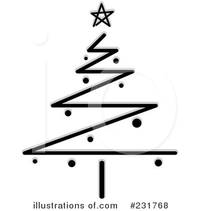 Royalty-Free (RF) Christmas Tree Clipart Illustration by BNP Design Studio - Stock Sample #231768