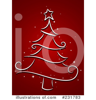 Royalty-Free (RF) Christmas Tree Clipart Illustration by BNP Design Studio - Stock Sample #231783