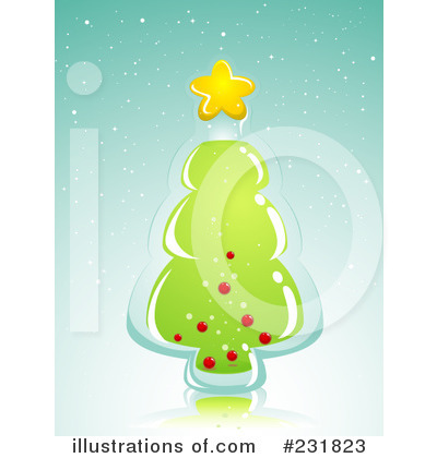 Royalty-Free (RF) Christmas Tree Clipart Illustration by BNP Design Studio - Stock Sample #231823