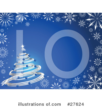 Royalty-Free (RF) Christmas Tree Clipart Illustration by KJ Pargeter - Stock Sample #27624
