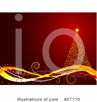 Royalty-Free (RF) Christmas Tree Clipart Illustration by KJ Pargeter - Stock Sample #27770