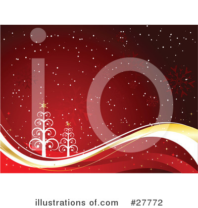 Royalty-Free (RF) Christmas Tree Clipart Illustration by KJ Pargeter - Stock Sample #27772