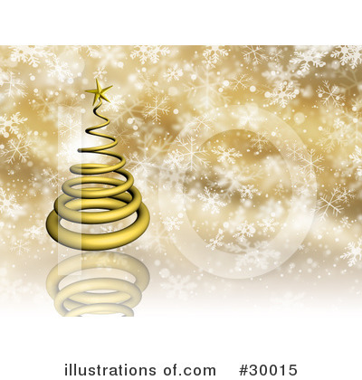 Royalty-Free (RF) Christmas Tree Clipart Illustration by KJ Pargeter - Stock Sample #30015