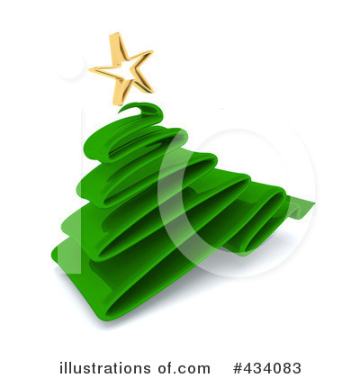 Royalty-Free (RF) Christmas Tree Clipart Illustration by KJ Pargeter - Stock Sample #434083