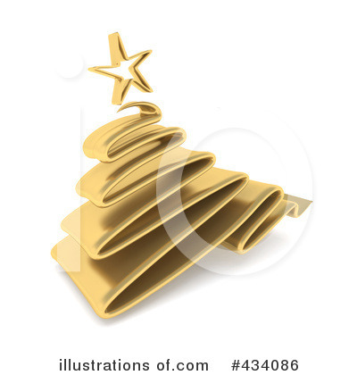 Royalty-Free (RF) Christmas Tree Clipart Illustration by KJ Pargeter - Stock Sample #434086