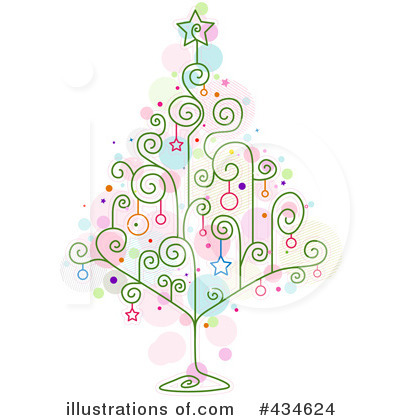Royalty-Free (RF) Christmas Tree Clipart Illustration by BNP Design Studio - Stock Sample #434624
