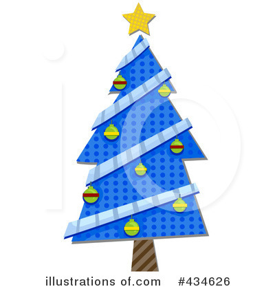 Royalty-Free (RF) Christmas Tree Clipart Illustration by BNP Design Studio - Stock Sample #434626