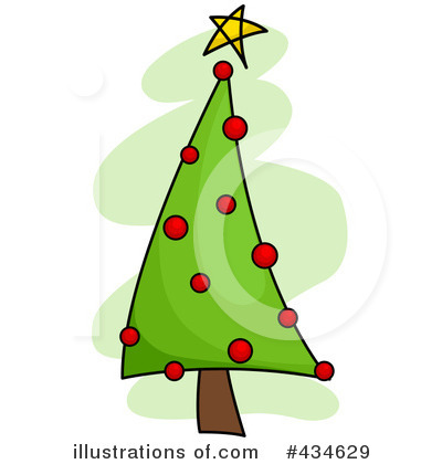 Royalty-Free (RF) Christmas Tree Clipart Illustration by BNP Design Studio - Stock Sample #434629