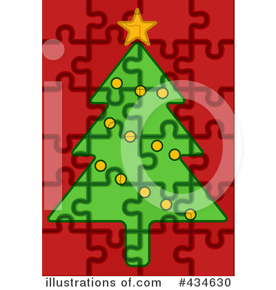 Royalty-Free (RF) Christmas Tree Clipart Illustration by BNP Design Studio - Stock Sample #434630