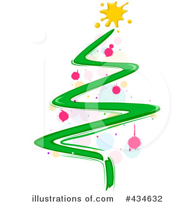 Royalty-Free (RF) Christmas Tree Clipart Illustration by BNP Design Studio - Stock Sample #434632
