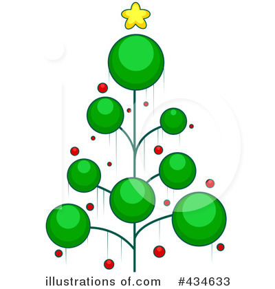 Royalty-Free (RF) Christmas Tree Clipart Illustration by BNP Design Studio - Stock Sample #434633