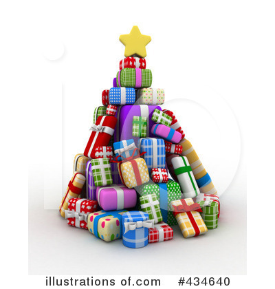 Royalty-Free (RF) Christmas Tree Clipart Illustration by BNP Design Studio - Stock Sample #434640
