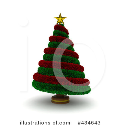 Royalty-Free (RF) Christmas Tree Clipart Illustration by BNP Design Studio - Stock Sample #434643
