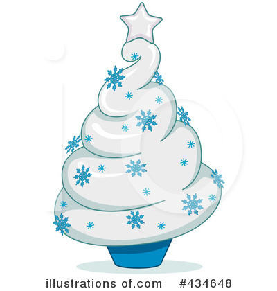 Royalty-Free (RF) Christmas Tree Clipart Illustration by BNP Design Studio - Stock Sample #434648