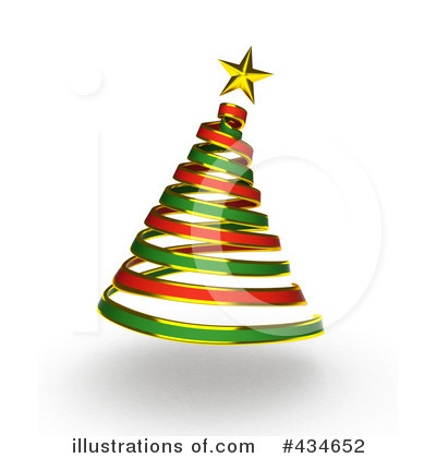 Royalty-Free (RF) Christmas Tree Clipart Illustration by BNP Design Studio - Stock Sample #434652