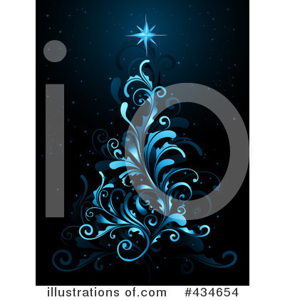 Royalty-Free (RF) Christmas Tree Clipart Illustration by BNP Design Studio - Stock Sample #434654