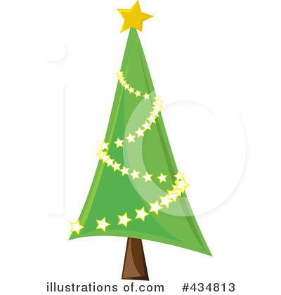 Royalty-Free (RF) Christmas Tree Clipart Illustration by Pams Clipart - Stock Sample #434813