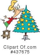 Christmas Tree Clipart #437675 by toonaday