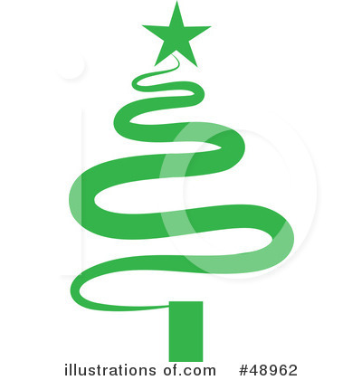 Royalty-Free (RF) Christmas Tree Clipart Illustration by Prawny - Stock Sample #48962