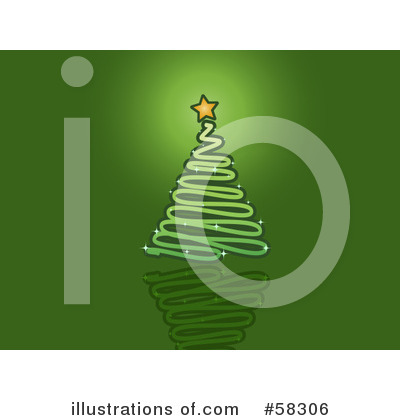 Royalty-Free (RF) Christmas Tree Clipart Illustration by KJ Pargeter - Stock Sample #58306