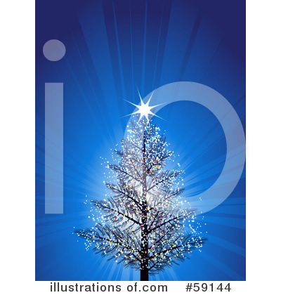 Royalty-Free (RF) Christmas Tree Clipart Illustration by elaineitalia - Stock Sample #59144