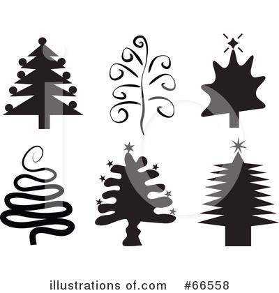Royalty-Free (RF) Christmas Tree Clipart Illustration by Prawny - Stock Sample #66558