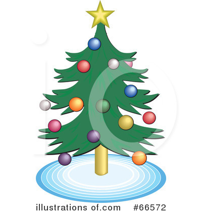 Royalty-Free (RF) Christmas Tree Clipart Illustration by Prawny - Stock Sample #66572