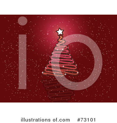 Royalty-Free (RF) Christmas Tree Clipart Illustration by KJ Pargeter - Stock Sample #73101