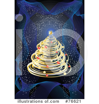 Royalty-Free (RF) Christmas Tree Clipart Illustration by MilsiArt - Stock Sample #76621