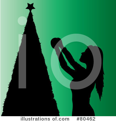 Royalty-Free (RF) Christmas Tree Clipart Illustration by Pams Clipart - Stock Sample #80462