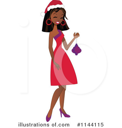 Christmas Woman Clipart #1144115 by peachidesigns
