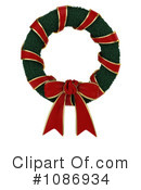 Christmas Wreath Clipart #1086934 by BNP Design Studio