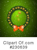 Christmas Wreath Clipart #230639 by elaineitalia