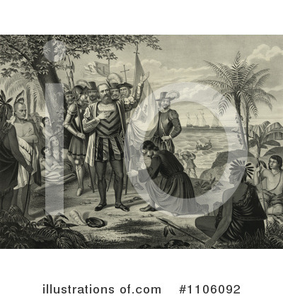 Royalty-Free (RF) Christopher Columbus Clipart Illustration by JVPD - Stock Sample #1106092