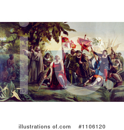 Royalty-Free (RF) Christopher Columbus Clipart Illustration by JVPD - Stock Sample #1106120